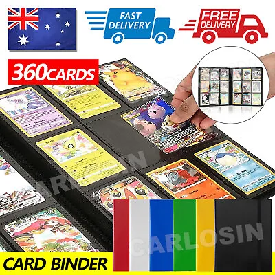 Trading Card Binder 360 Cards Folder Album For CCG MTG Magic Yugioh Card Holder • $12.85