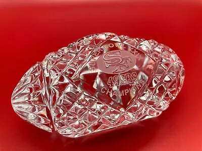 Waterford Crystal Football SUPERBOWL XXIX San Francisco 49ers Champions ~ • $89.95