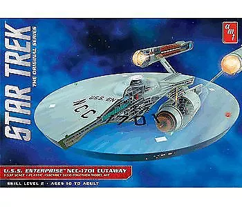 AMT 891/06 1/537 Star Trek TOS Enterprise Cutaway Unassembled Model • $83.99