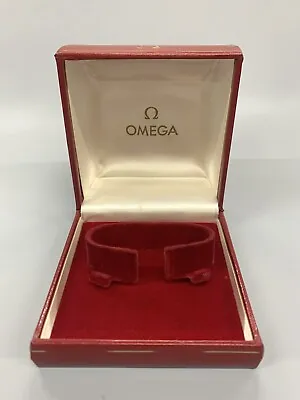 £44 • Buy Rare Vintage OMEGA Red Leather Maroon & Gold Watch Box