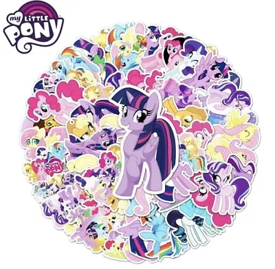 My Little Pony Stickers Rainbow Dash Rarity 50 Pcs Waterproof Vinyl US SELLER • $13.99