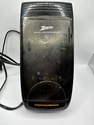 Zenith VHS VCR Video Cassette Rewinder Model ZEN-901 Black Tested Zen901 • $7.25