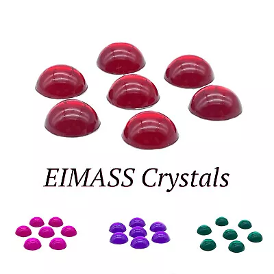 Round Cabochon EIMASS® Acrylic Flat Back Crystals Gems Rhinestones • £2.99