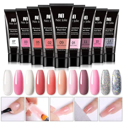 UV Poly Nail Building Nail Gel Kits Extension Acrylic Nails Art Shiny Poly Sets • $2.93