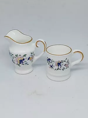 Vintage Coalport Miniature Pageant  Cup And Creamer. • £11