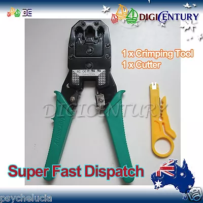 BRAND NEW Crimper For RJ45 / RJ11 LAN Ethernet Crimping Cable Tool Cat5e CAT6  • $12.99