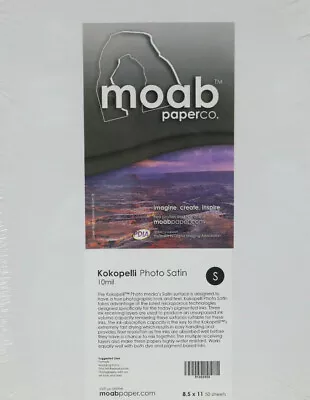 Moab Kokopelli Photo Satin Paper 8.5  X 11  (50 Sheets) • $34.99