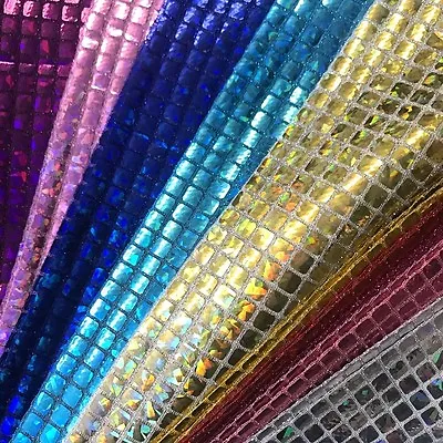 Hologram Square Sequins Fabric For Decoration And Crafts 44  Wide By The Yard • $8.49