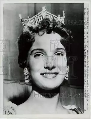 1959 Press Photo Lynda Mead Crowned Miss America 1960 Atlantic City NJ • $24.88