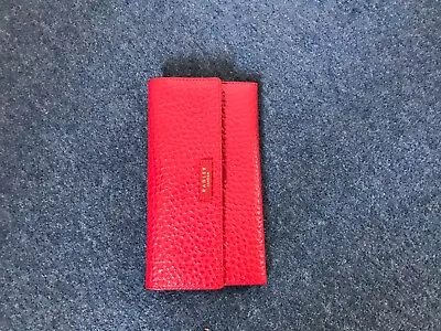 Radley London Large Flapover Credit Card/Tickets/Passport Wallet - Red (New) • £30