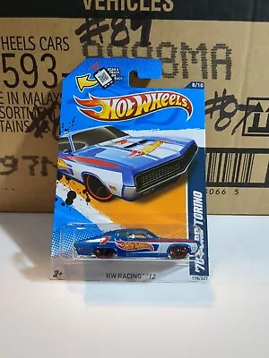 Hot Wheels - '70 Ford Torino (Blue) - HW Racing 12 -8/10  178/247 • $9.99