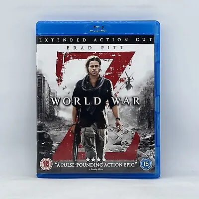 World War Z Brad Pitt Zombie Horror Blu Ray Movie Film Free Post Region B • $14.95