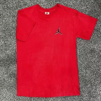 Vintage 90s Nike And Michel Jordan Single Stitch T Shirt • $50