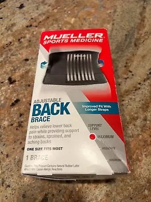 Mueller Sports Medicine Adjustable Lumbar Back Brace One Size Fits Most All #113 • $19