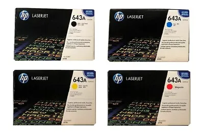Original Toner HP Color Laserjet 4700 4700DN Dtn / 643A Q5950A Q5951A -Q5953A • $1279.70