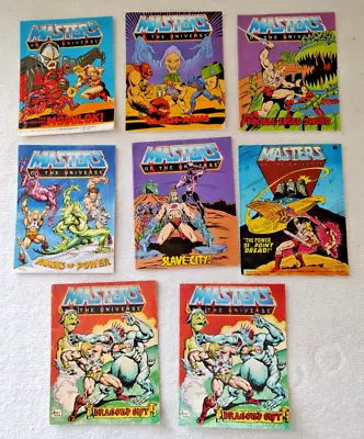Lot Of 8 1980s Mattel Masters Of The Universe Mini Comic Books • $49.99