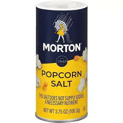 Morton Popcorn Salt 3.75 Ounce (Pack Of 1) NEW Free Fast Shipping • $99