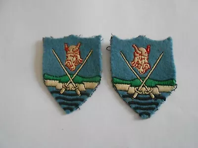£24 • Buy  Pair Eastern Command  2nd Pattern   Formation Signs Military  Unit Patches