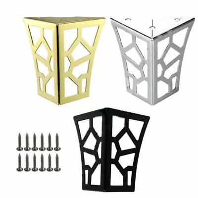 $19.97 • Buy 4X Metal Furniture Legs Sofa Bed Cabinet Table Chair Couch Leg Feet With Screws 