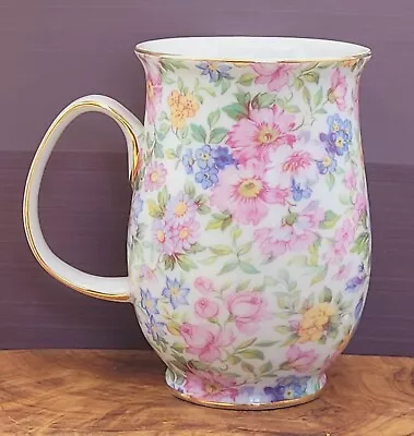 £9.99 • Buy Past Times Fine Bone China Cup Mug Chintz Foral Vgc Gilded Vgc Lovely