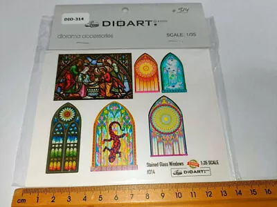 DioArt 1/35 All Periods Stained Glass Windows (full Colour X1 Sheet Clear Film) • $5.15