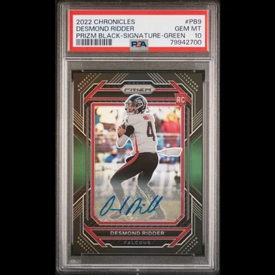 $1750 • Buy 2022 Chronicles Prizm Black Pb9 Desmond Ridder Sig-green Rc Auto /49 Gem Mt 10