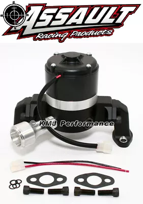 Small Block Chevy 350 Electric High Volume Water Pump Powdercoated Black • $129.99