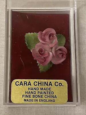 Porcelain Flower Brooch Boxed • £6.50