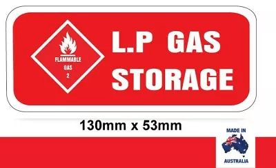 2 X LPG Gas Storage Sticker Decal Warning • $5.95