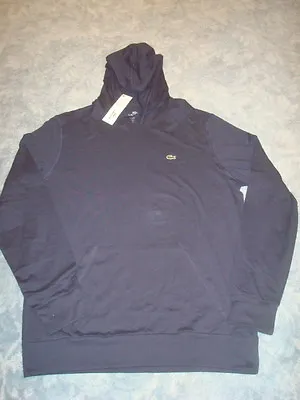 Lacoste Navy Blue Light Weight Hoodie Size 6/lg • $126.17