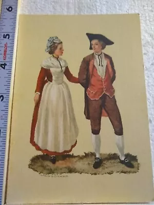 Postcard 18th Century Swiss Costume • £12.54