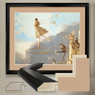 36W X32H  TUESDAY'S CHILD By MICHAEL PARKES - CLOUDS DOUBLE MATTE GLASS & FRAME • $279