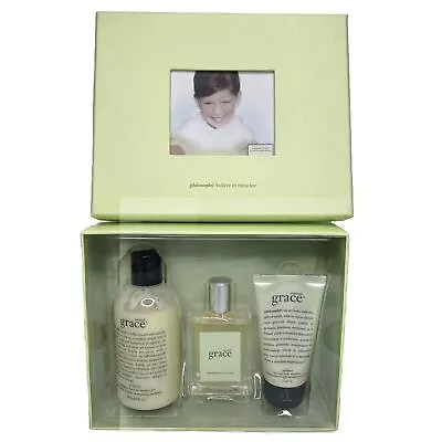 Philosophy Eternal Grace Gift Set Framed Perfume Firming Body Emulsion Shampoo • $97.49