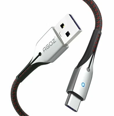 $6.98 • Buy Agoz 4ft Micro USB Cable With LED Light FAST Charger For Tablets