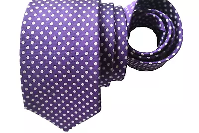 Charles Tyrwhitt Men's Tie Purple/polka Dot Width: 3.25  Length: 60  • $21.98