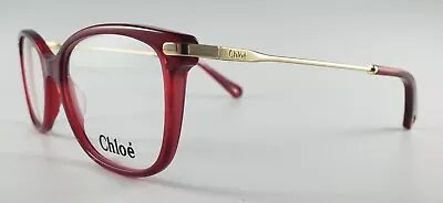 Chloe Eyeglasses CE 2718 NEW Color 613 Red Gold Size 53 Women's Square Cat Eye • $74.95