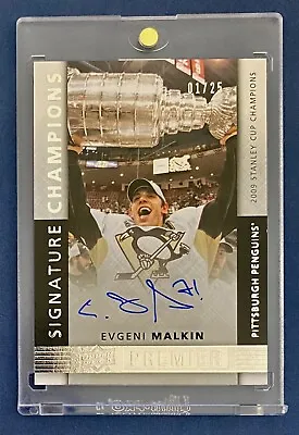 2014-15 UD Premier Evgeni Malkin Signature Champions Autograph 01/25 • $145