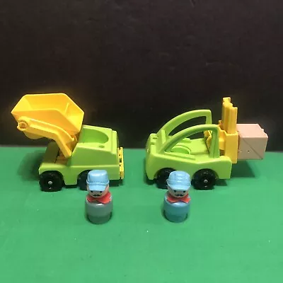 Vtg Fisher Price Train Little People Lift &Load Railroad Fork Lift Front Load • $24.99