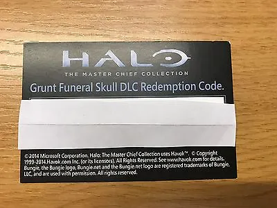 HALO Master Chief Collection * Grant Funeral Skull Xbox Live DLC Download Code • £3.59