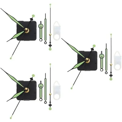 $13.43 • Buy 3 Sets Clock Kit Clock Making Kit Clock Motors Battery Powered Replacement
