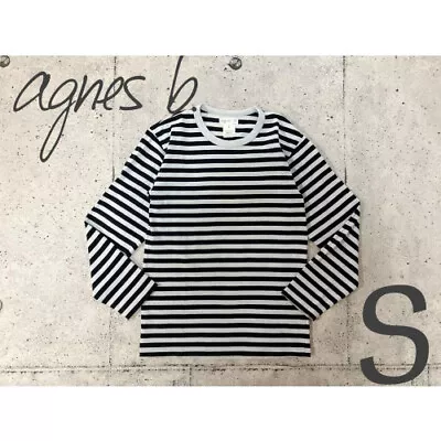 Agnes B. Striped Cut And Sew Long Sleeve T-Shirt Gray Size 1 • $96.25