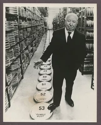 Alfred Hitchcock Master Of Suspense In His Film Library Original Photo J5687 • $199