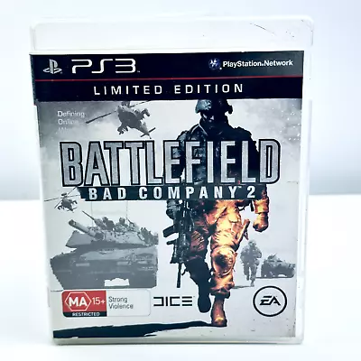 Battlefield Bad Company 2 Limited Edition Sony PS3 Playstation 3 2010 Shooter • $12.49