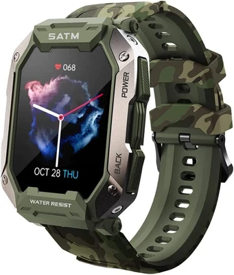 $143.99 • Buy Military Smart Watch For Men 1.71'' Smartwatch Android Iphone Phones Bluetooth