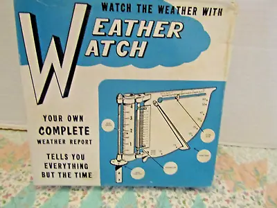 Vintage Weather Watch Device Rain Guage Wind Direction & Speed Temperature USA • £9.73