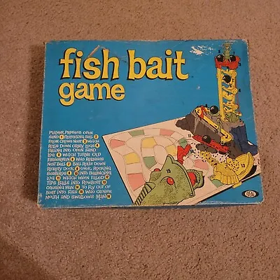 Vintage Fish Bait Board Game Family Fun 1965 Ideal Toy Corp. Used • $18