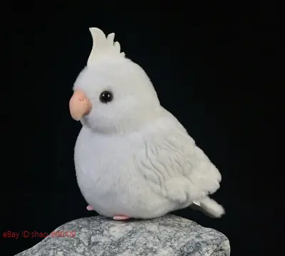 White Albino Cockatiel Parrot Bird 5  Stuffed Animal Plush Toys Doll Kids Gift • $29.99