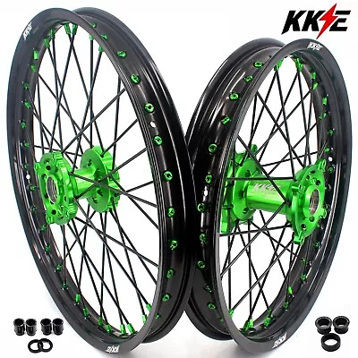 $629 • Buy KKE 21/19 Mx Wheels Rims For Kawasaki KX125 KX250 2007 KX250F KX450F 2006-2021