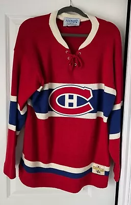Rare Vintage Montreal Canadiens Heritage Series Sweater Jersey Made In Canada • $99