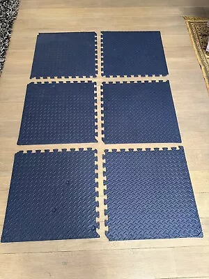 6 Interlocking Pvc Floor Tiles. Original Price £30 Selling For £15. 60x60cms • £15